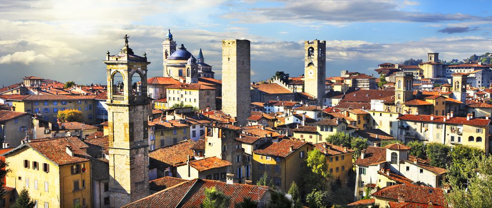 Malé lombardské mesto Bergamo