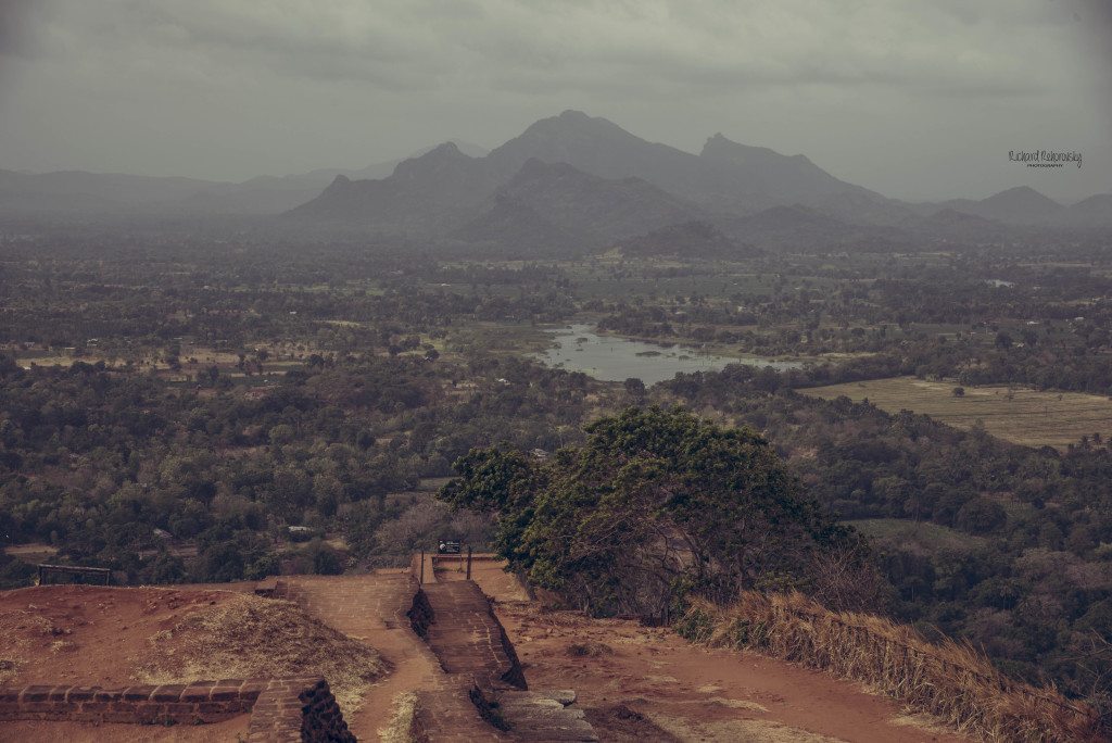 Výhľad z vrchola skaly v Sigiriya