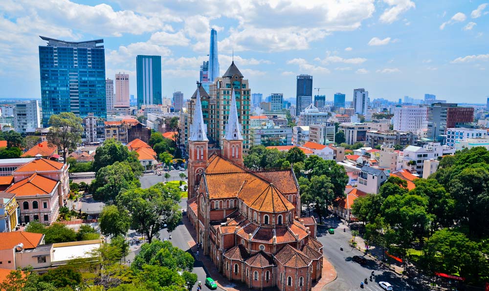 Panoráma Hočiminovho Mesta