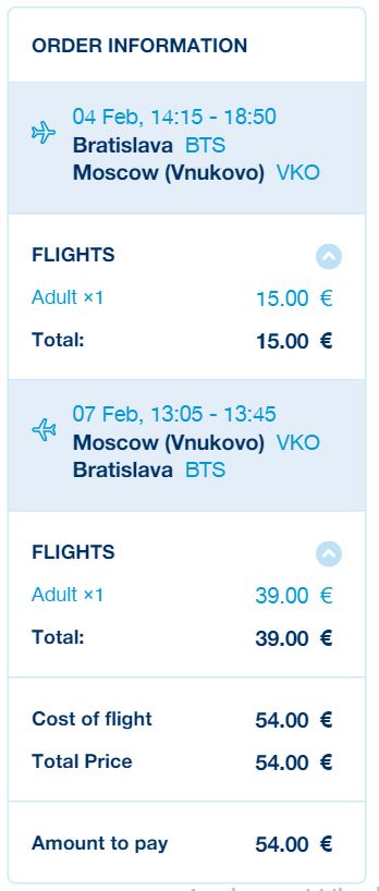 lacná letenka do Moskvy