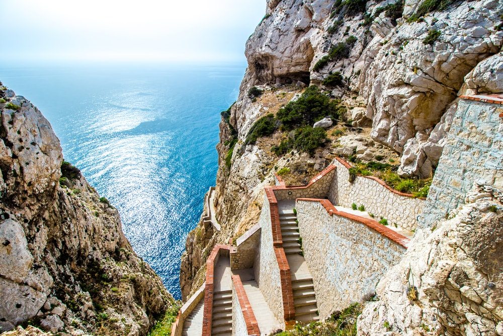 Schody k moru, Alghero, Sardínia
