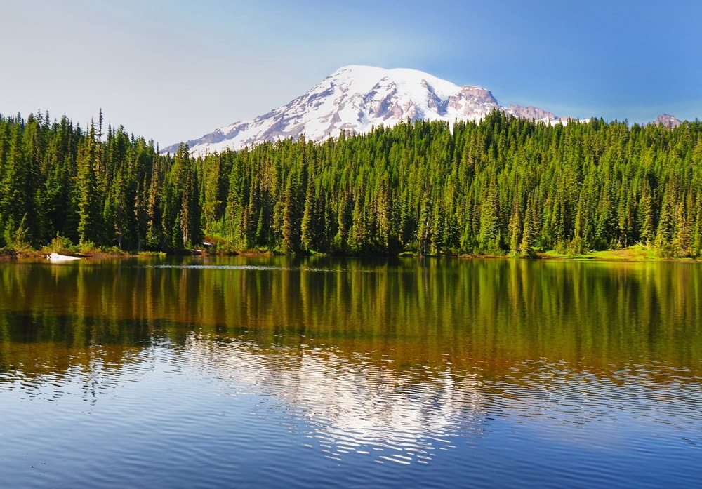 Pohlad na horu a horske pleso