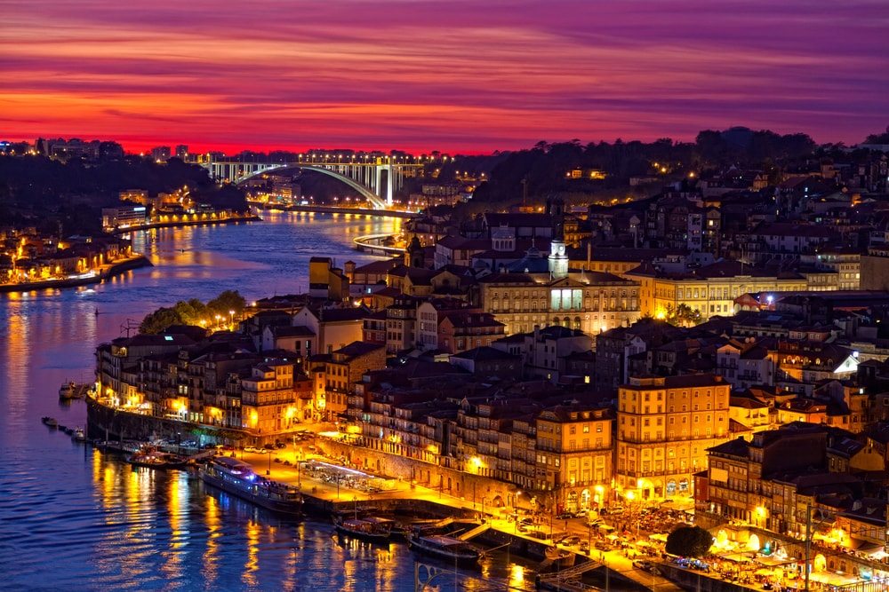 Porto v noci