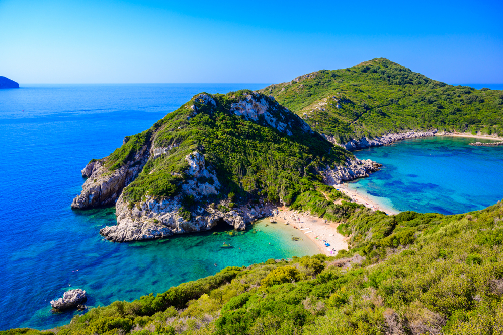 Porto,Timoni,Beach,At,Afionas,Is,A,Paradise,Double,Beach LAST MINUTE: All inclusive Korfu s letenkami a 3* hotel pri krásnej pláži za 369€ pre 2 osoby!