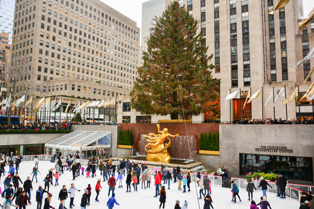 vianocny strom new york rockefeller center new york vianocny stromcek