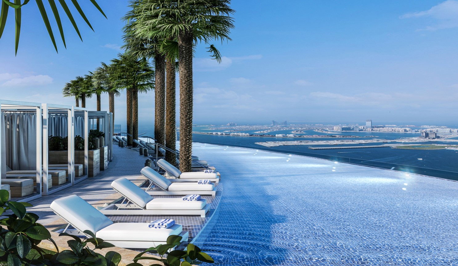 Address Beach Resort v Dubaji: hotel, ktorý má najvyššie položený infinity pool na svete
