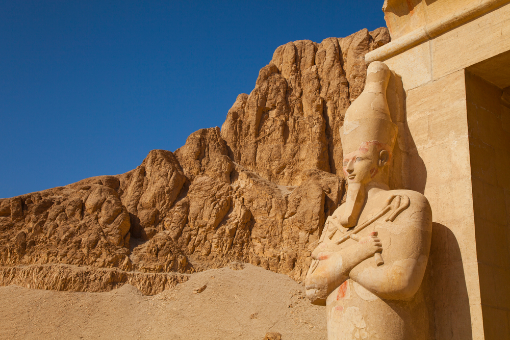 Templo,De,Hatshepsut,,Luxor,,Valle,Del,Nilo,,Egipto V Egypte našli Stratené zlaté mesto. Ide o najvýznamnejší nález od Tutanchamóna