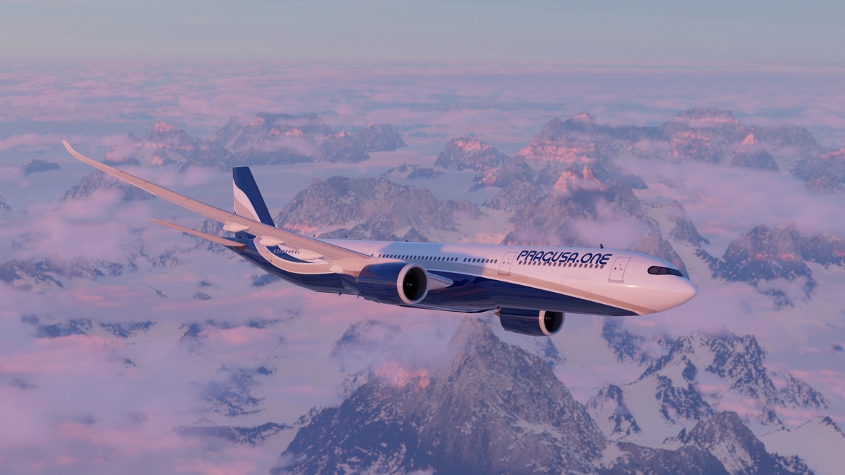 A330_PRAGUSA.ONE_FHD Z Prahy a Dubrovníka do celého sveta. Ambiciózny start-up PRAGUSA.ONE štartuje už v júni