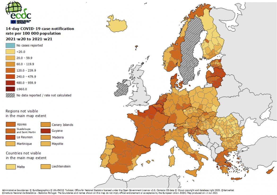 AKTUALIZOVANÉ: Slovensko je už na európskej mape opäť oranžové!
