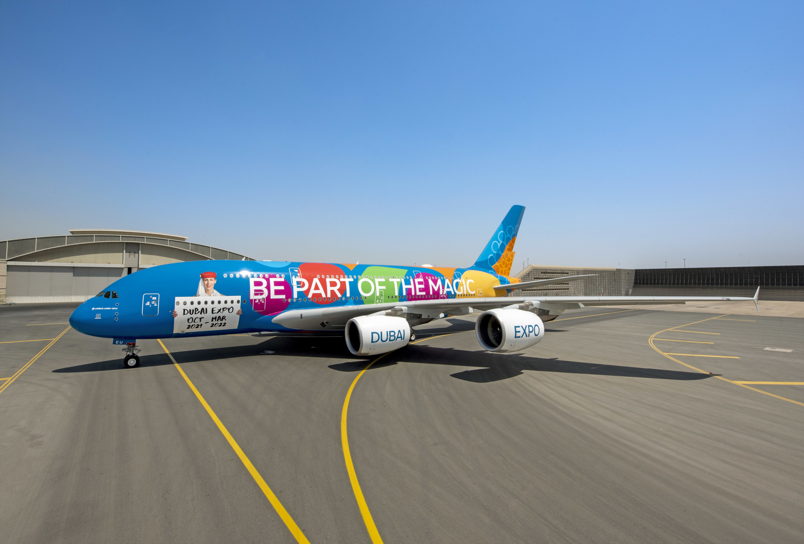 Emirates už poslali svoj Airbus A380 vo farbách EXPO 2020 do Los Angeles