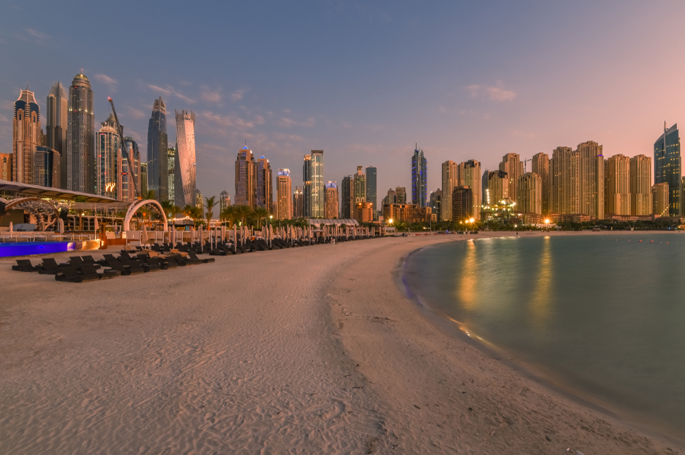 Jumeirah,Beach,Residence,Jbr,On,The,Sunset. TOP 6 pobytov v Dubaji: v centre diania aj priamo na pláži