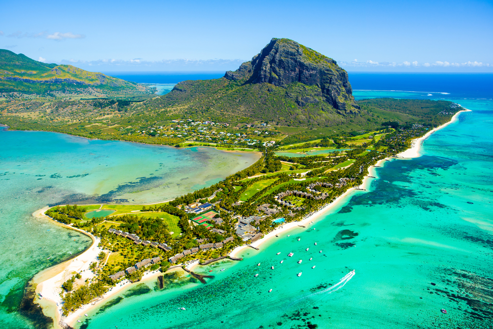 Aerial,View,Of,Mauritius,Island,Panorama,And,Famous,Le,Morne mauricius