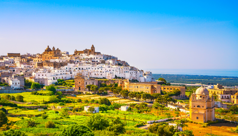Ostuni,White,Town,Skyline,And,Madonna,Della,Grata,Church,,Brindisi, brindisi
