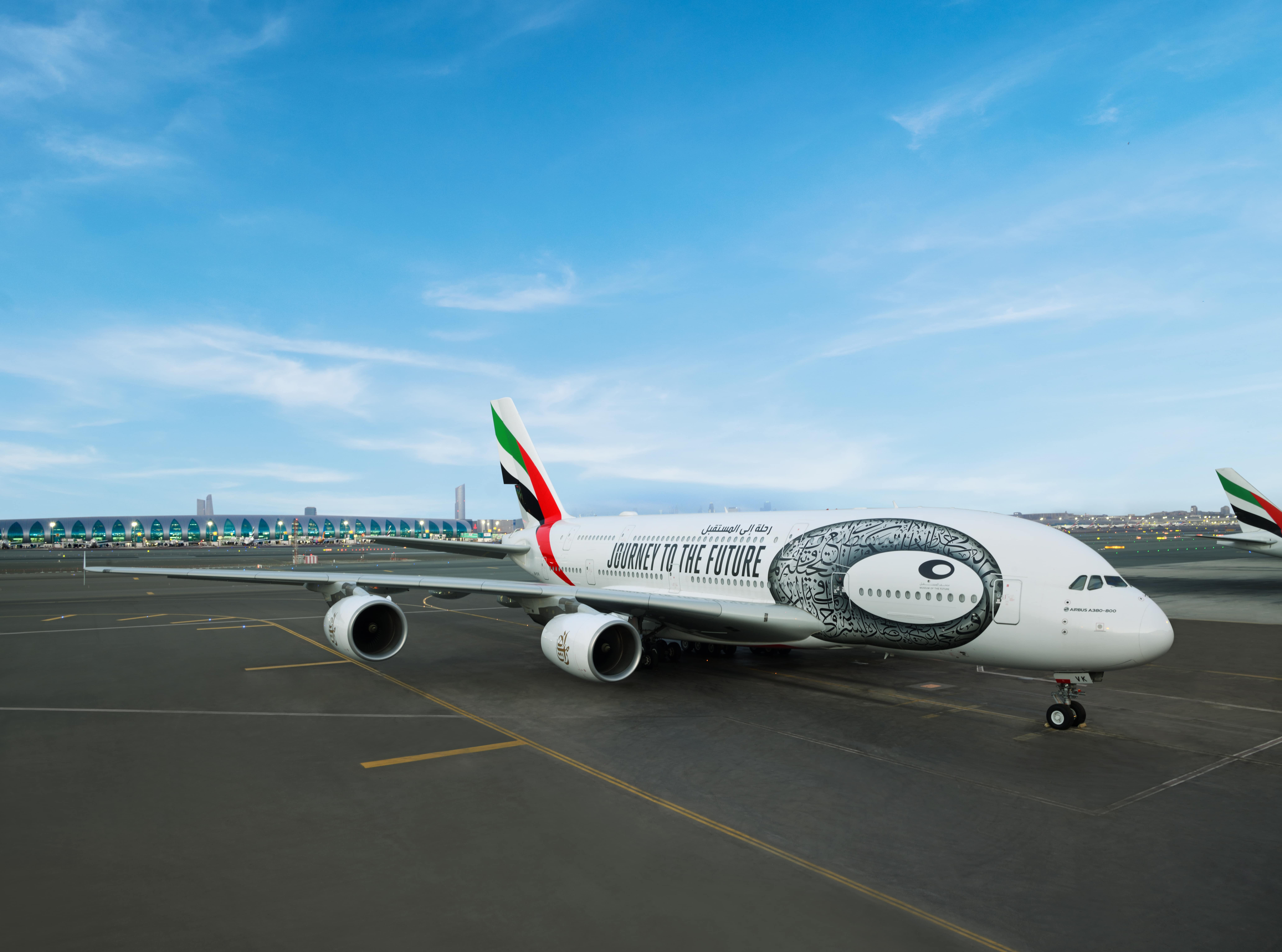 museum.of.future.livery.a380-min Emirates odkazujú lietadlami s unikátnym dizajnom na nové Múzeum budúcnosti v Dubaji