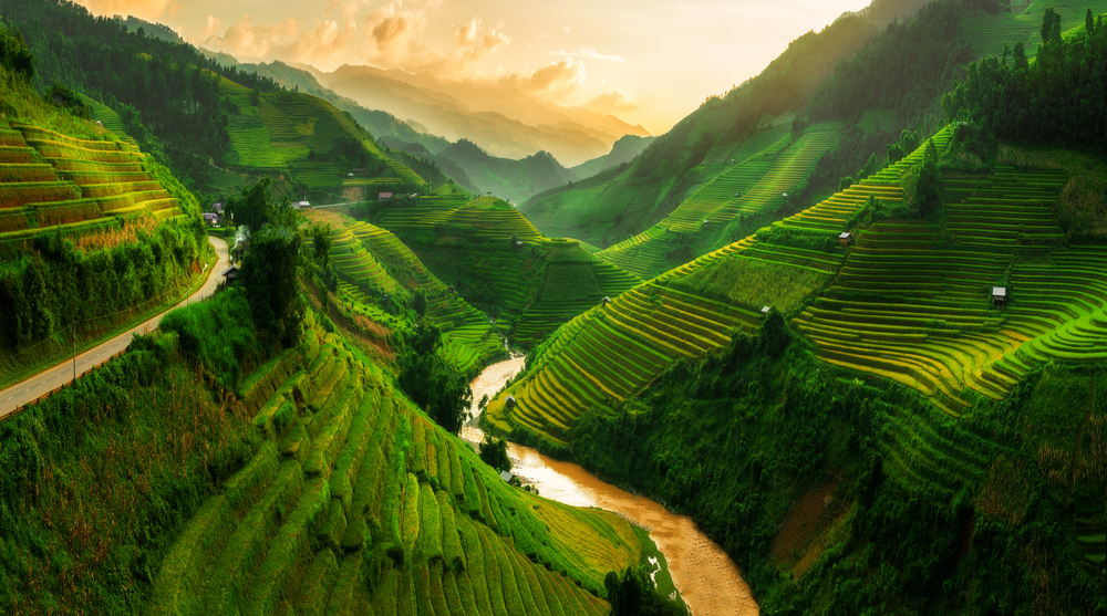 Mu,Cang,Chai,,Landscape,Terraced,Rice,Field,Near,Sapa,,North Vietnam za 14 dní: to najlepšie z krajiny s ubytovaním, stravou a špeci programom za 2559€
