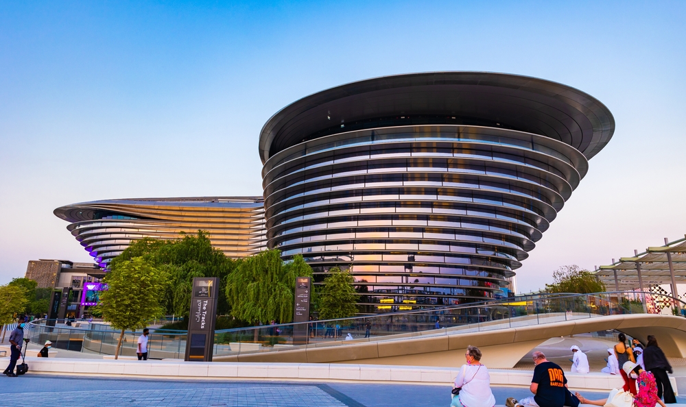 Dubai,,United,Arab,Emirates,-,October,18,,2021:,A,Beautiful dubai alif pavilon