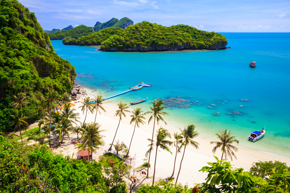 Bird,Eye,View,Of,Angthong,National,Marine,Park,,Koh,Samui, koh samui