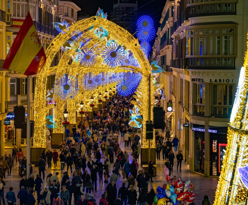 malaga vianoce svetielka