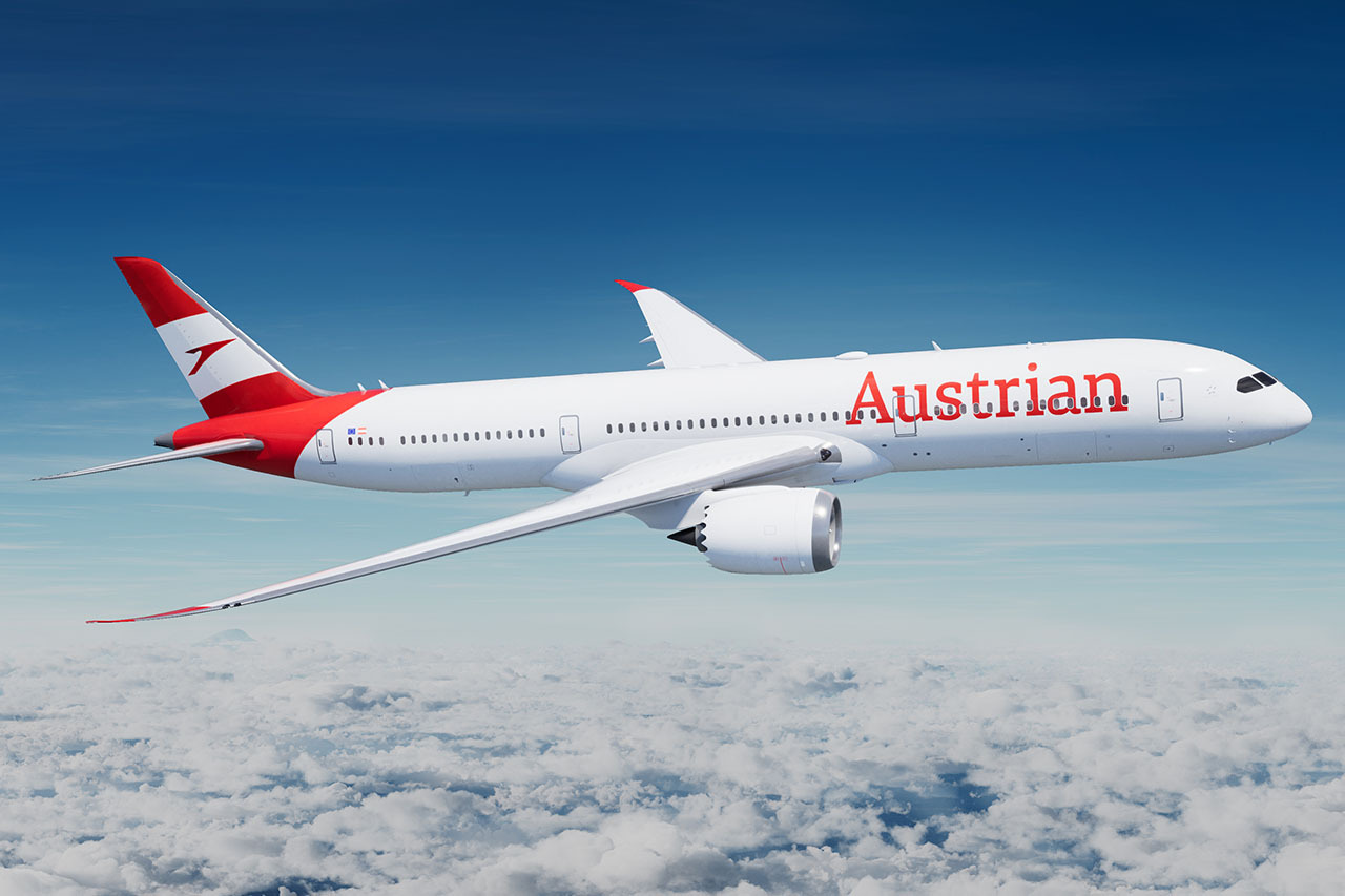 austrian-airlines-boeing-787-9-dreamliner-grafika Austrian Airlines pridávajú 7 nových liniek z Viedne: patria medzi ne aj Azory