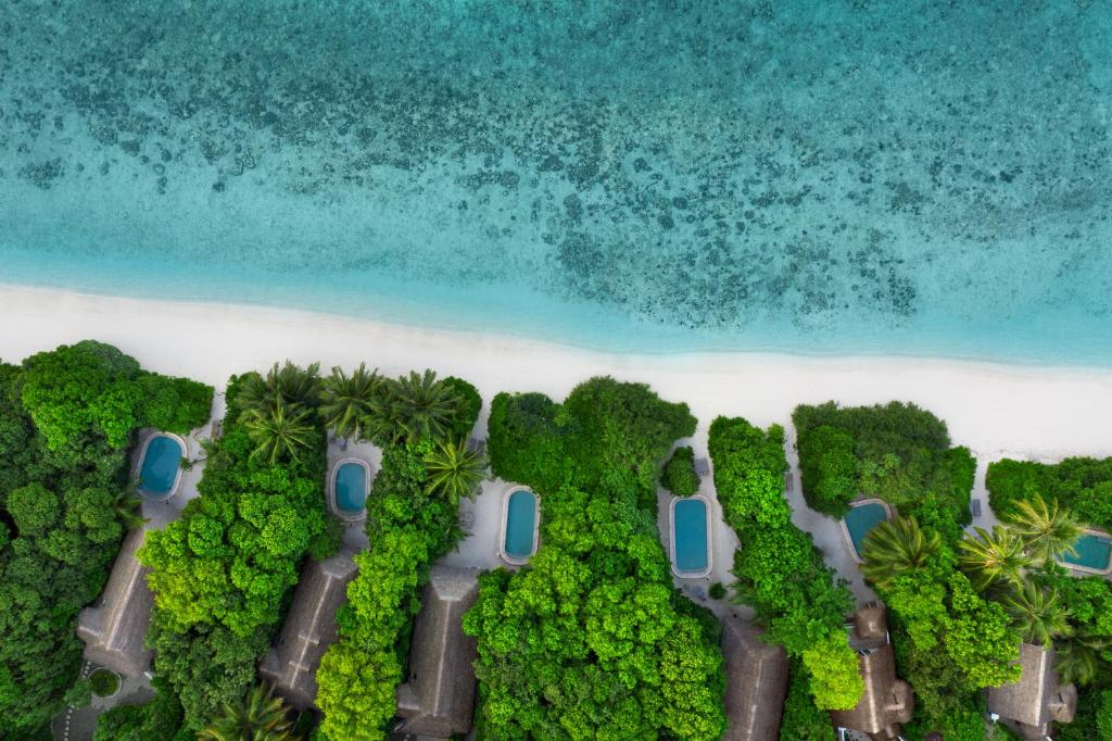 Soneva Fushi Resort chatky na ostrove