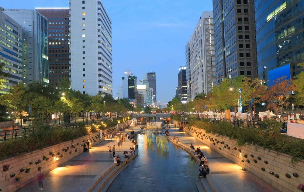 Vodný kanál Cheonggyecheon