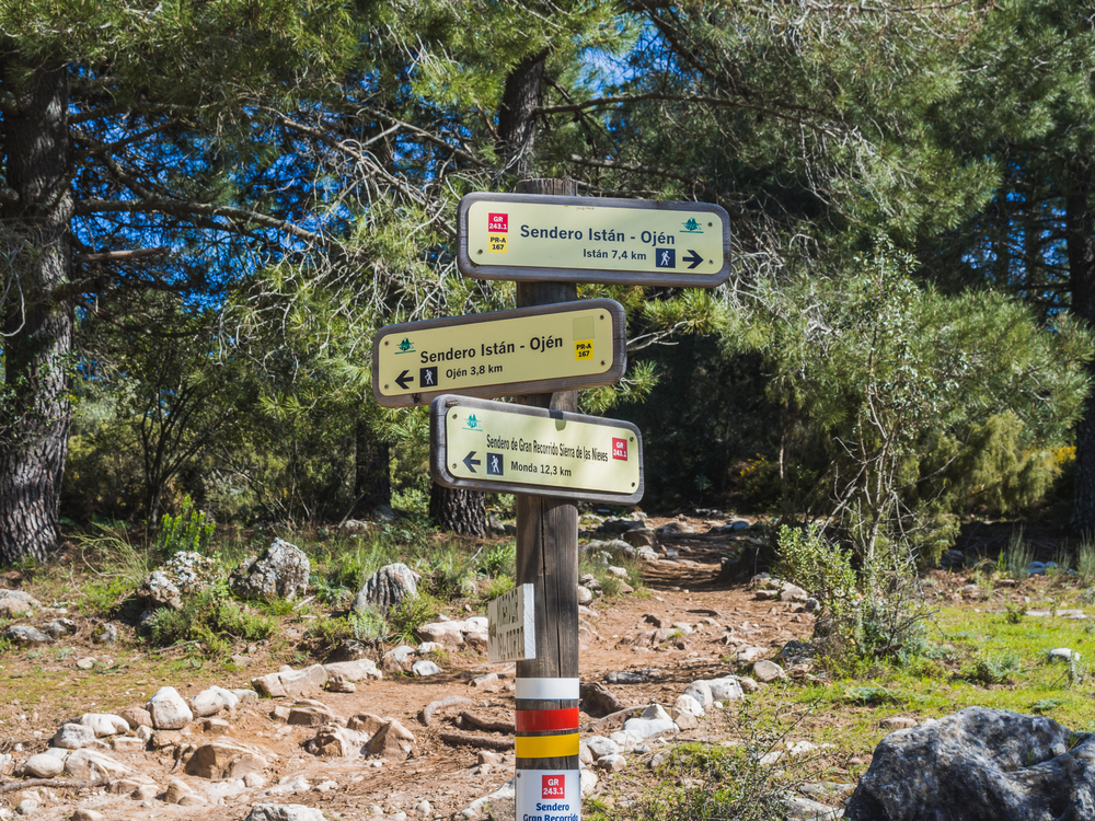znaceny turisticky chodnik v spanielsku