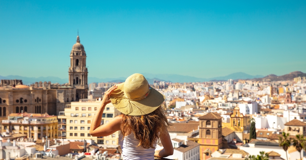 Panoramic,View,Of,Malaga,City-,Tour,Tourism,In,Spain,,Andalusia malaga