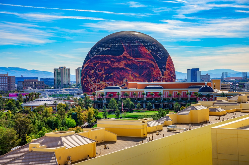 Las,Vegas,,Nevada,,Usa,-,November,10,,2023:,Msg,Sphere sphere v las vegas