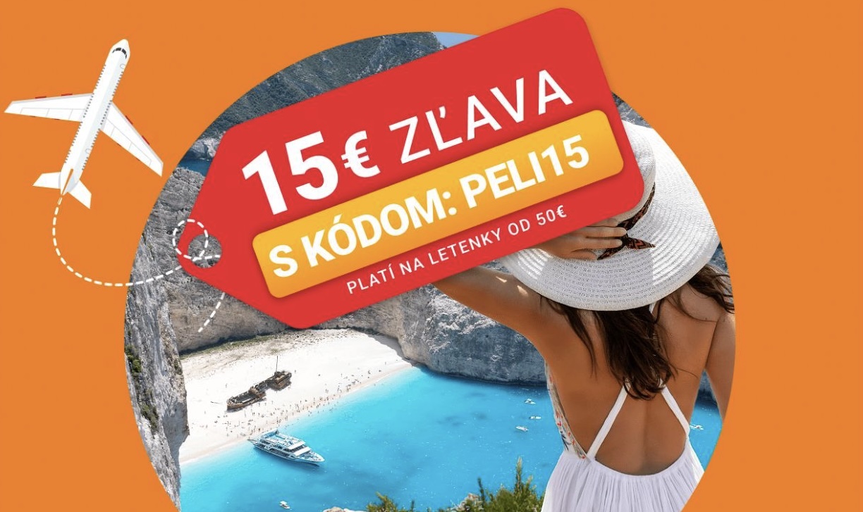 zlava-letenky-peli Extra zľava na letenky: použi kód PELI15