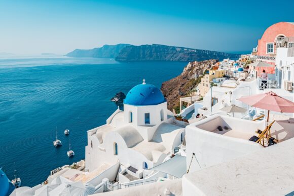 Oia,Views,,An,Iconic,Sunset,Feature,Of,The,Greek,Island mykonos a more