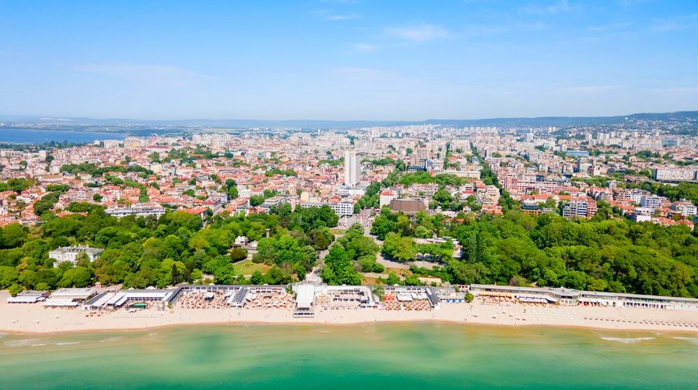 plaz vo varne, v bulharsku