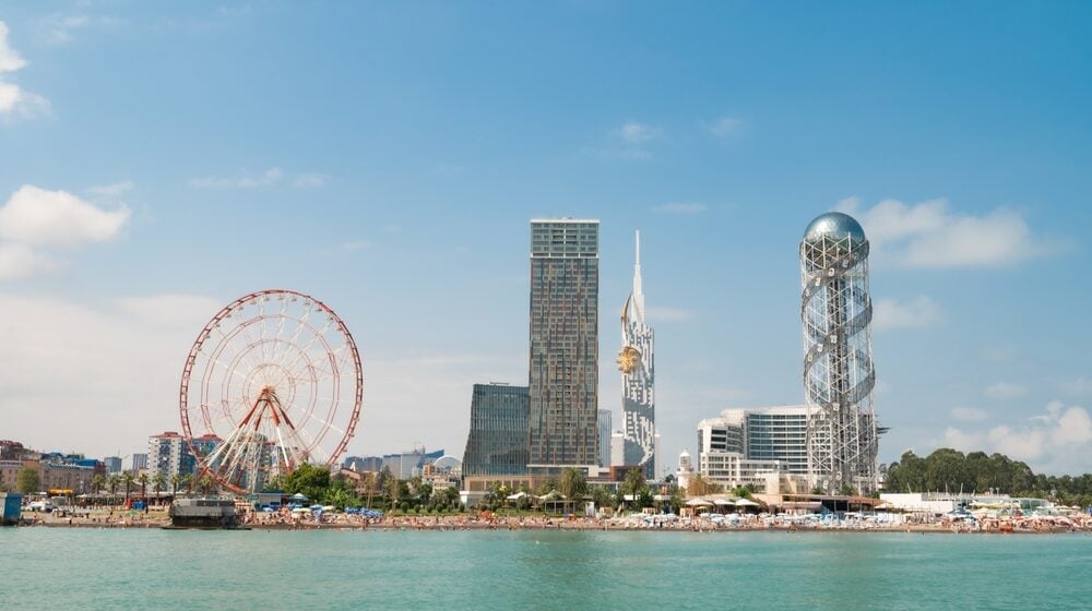 Batumi,Is,A,City,On,The,Black,Sea,Of,??georgia. PONUKA DŇA: Gruzínsko so sprievodcom od 1209€. Kombinácia mesta a pláže